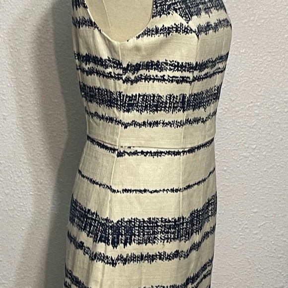 Banana Republic blue/cream sleeveless dress size 8 - Picture 10 of 15